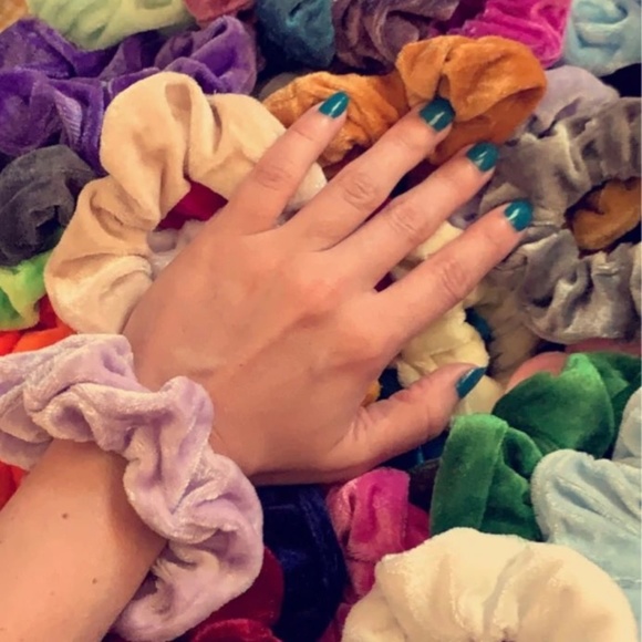 10x Velvet Hair Scrunchies, VSCO GIRLS - Picture 2 of 3